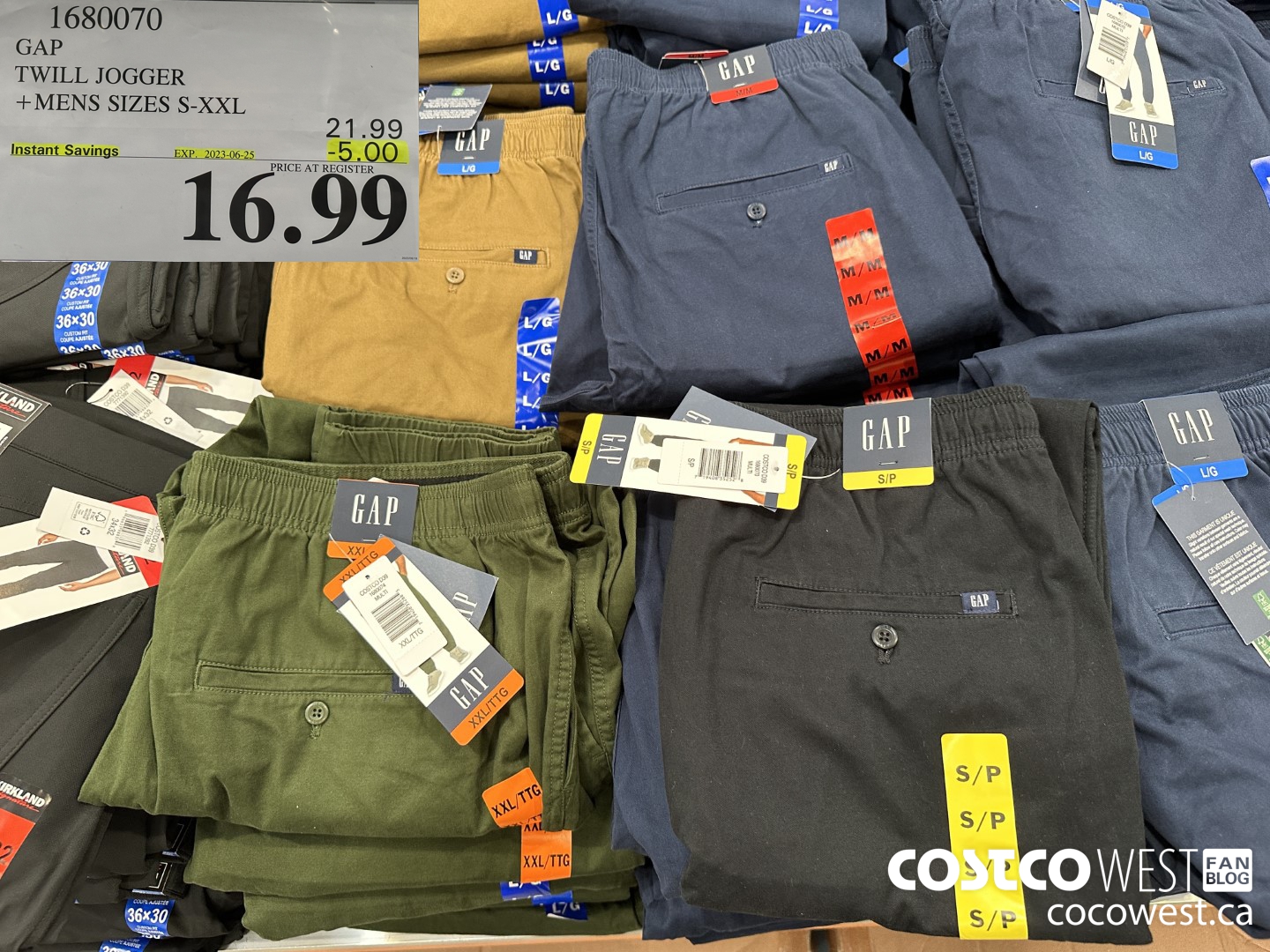 1680070 GAP TWILL JOGGER MENS SIZES S-XXL ($5.00 INSTANT SAVINGS EXPIRES ON 2023-06-25) $16.99