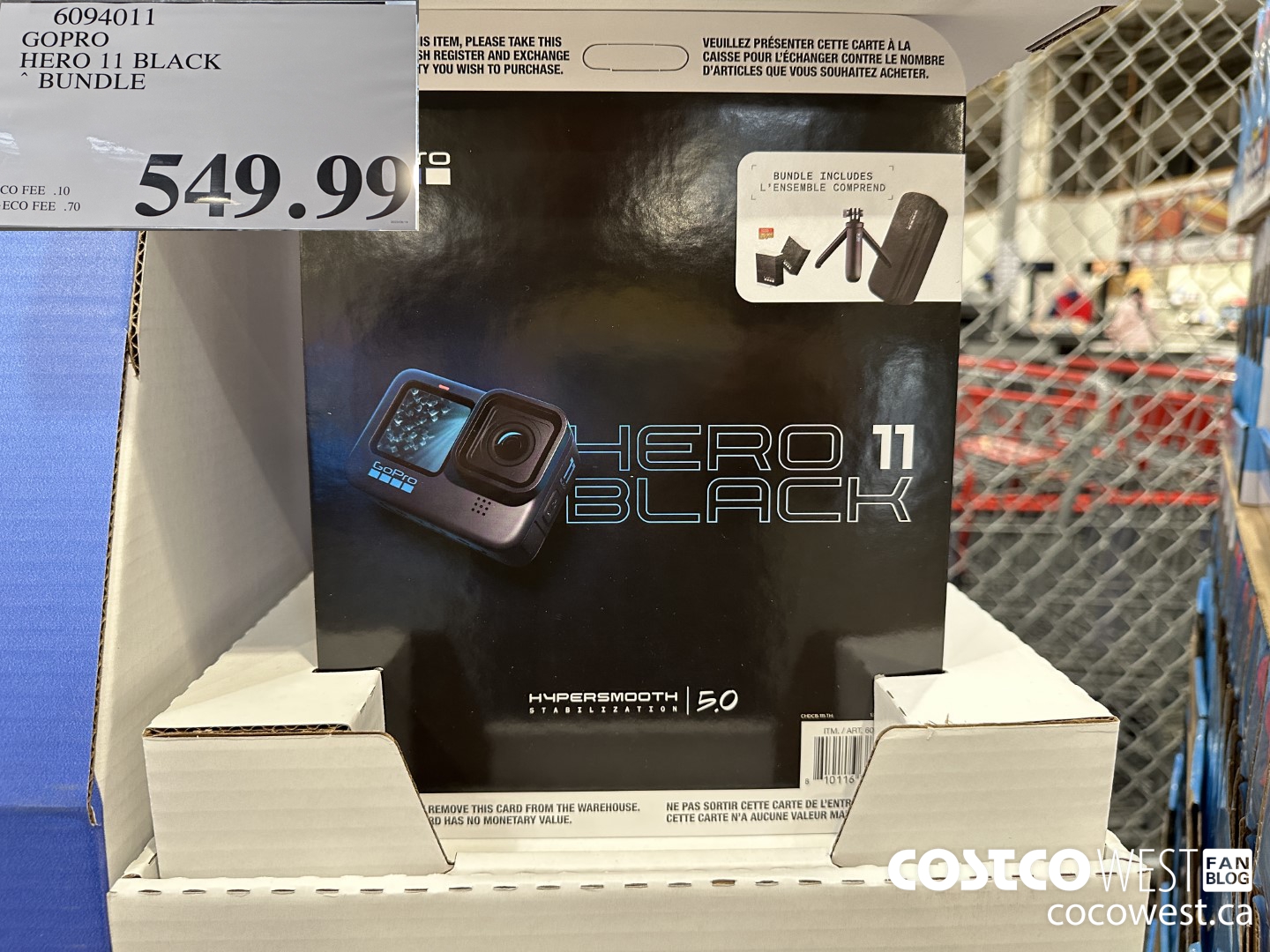 6094011 GOPRO HERO 11 BLACK BUNDLE $549.99