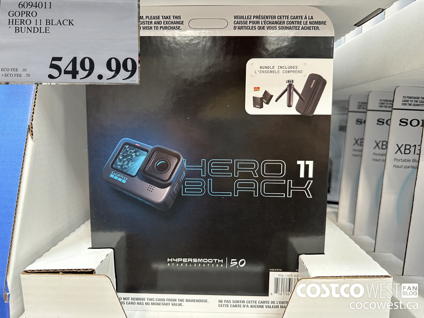 6094011 GOPRO HERO 11 BLACK BUNDLE $549.99