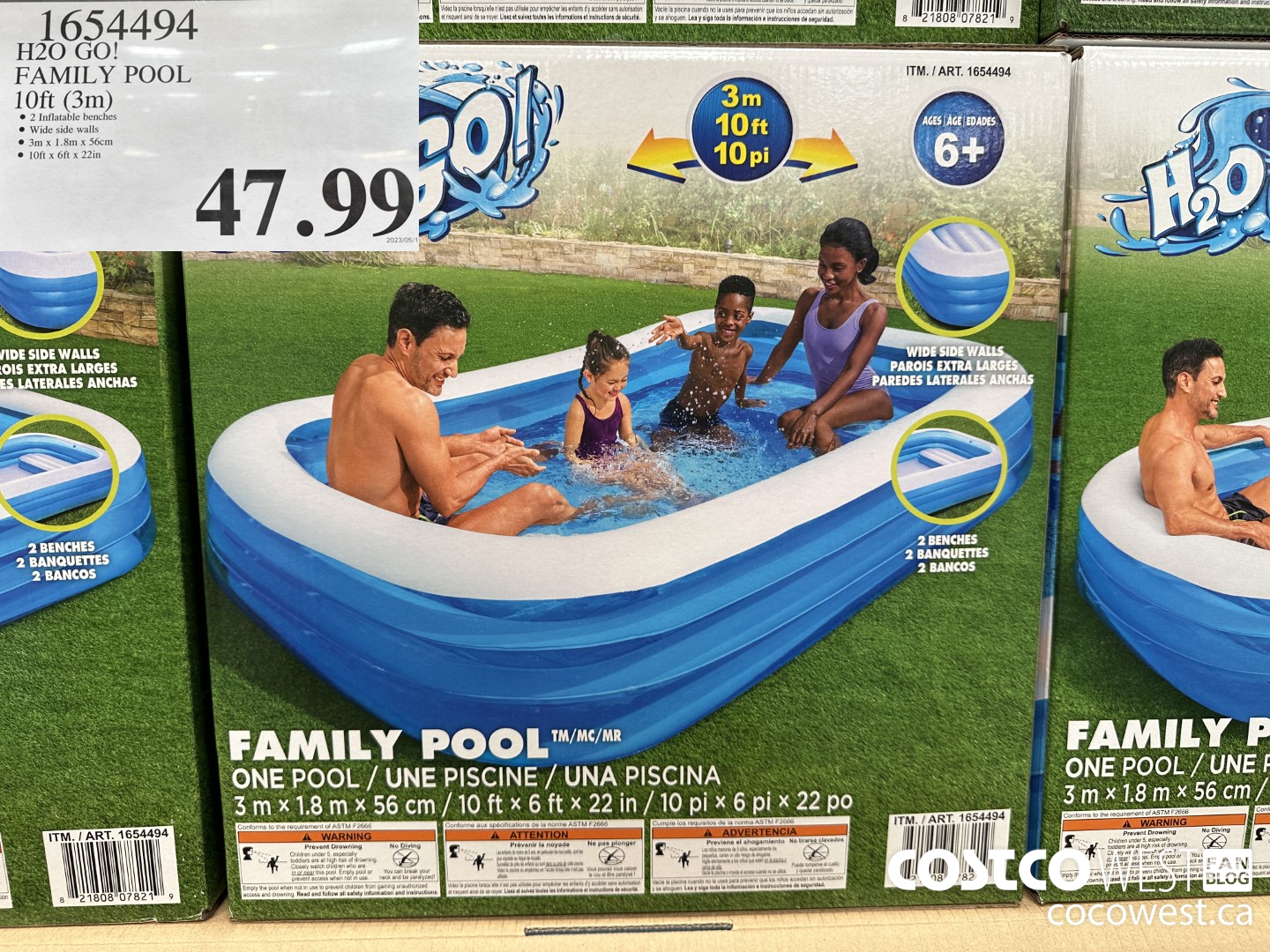 1654494 H2O GO! FAMILY POOL 10FT (3M) $47.99