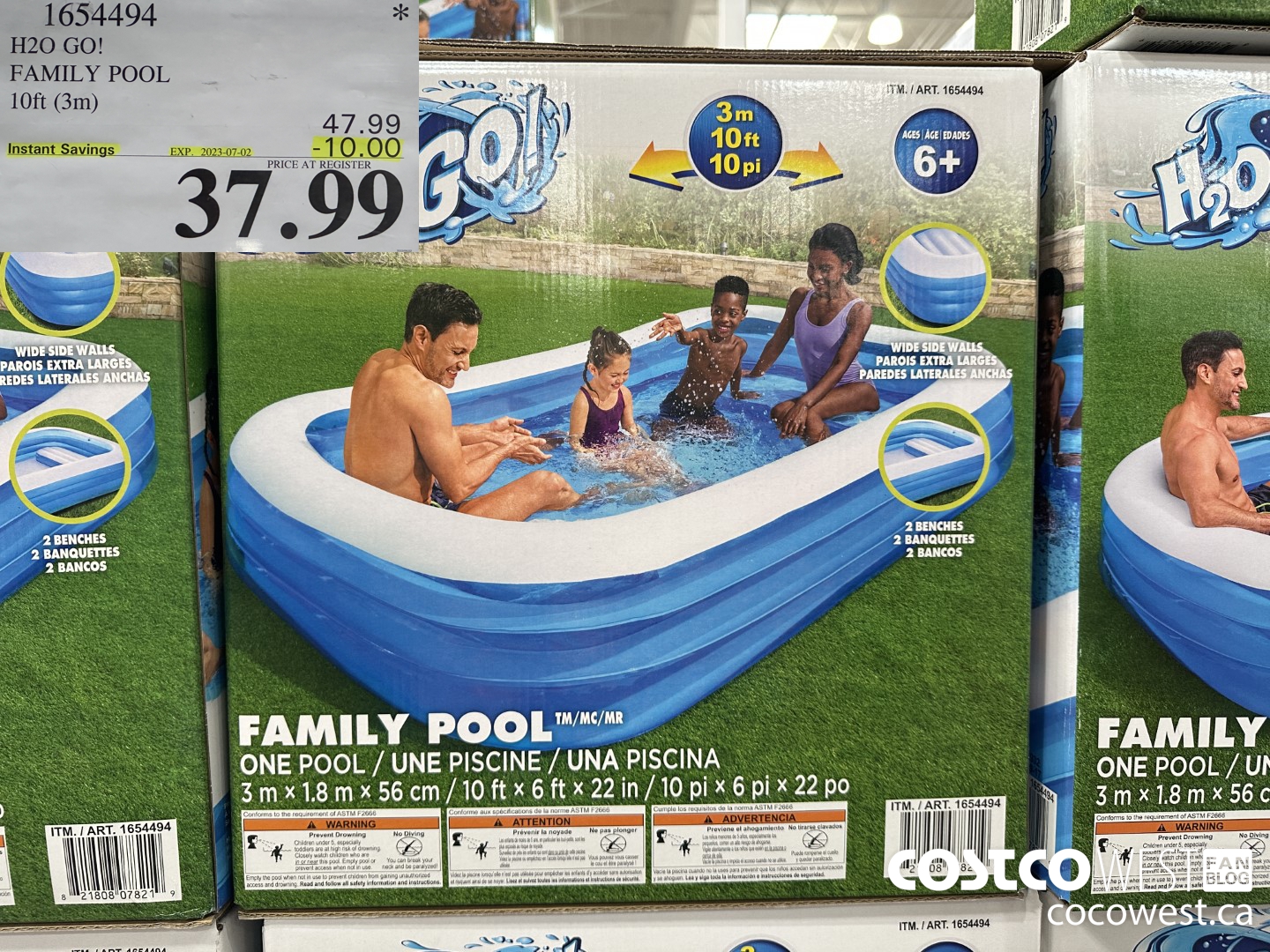 1654494 H2O GO! FAMILY POOL 10FT (3M) ($10.00 INSTANT SAVINGS EXPIRES ON 2023-07-02) $37.99