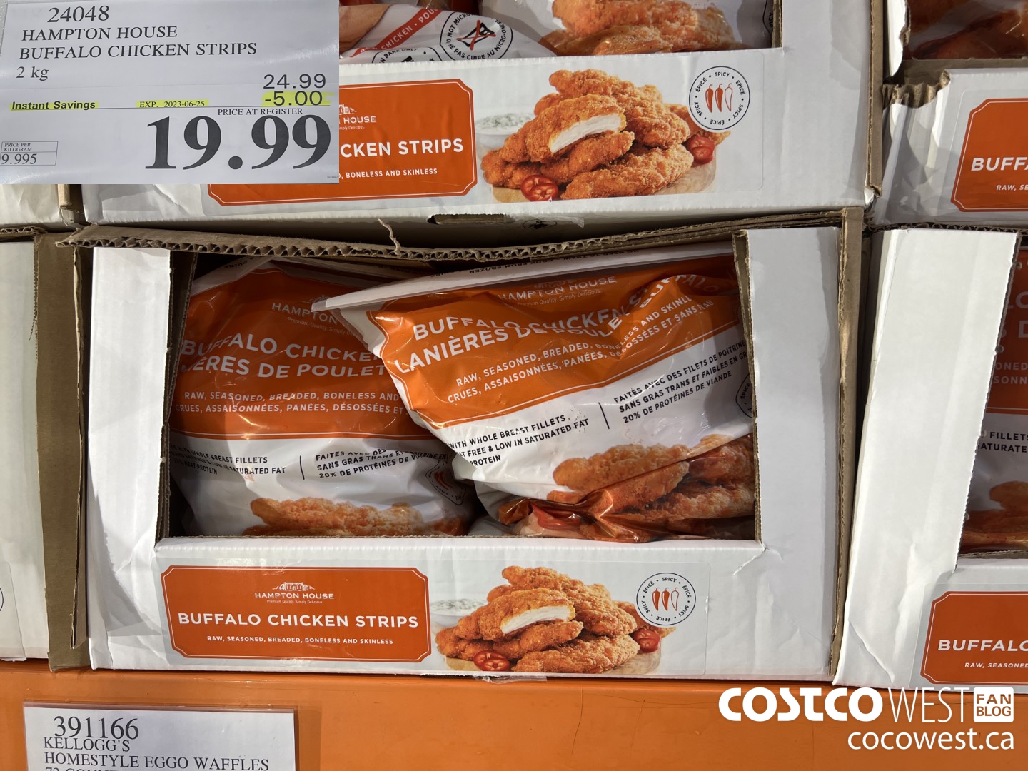 24048 HAMPTON HOUSE BUFFALO CHICKEN STRIPS 2 kg ($5.00 INSTANT SAVINGS EXPIRES ON 2023-06-25) $19.99