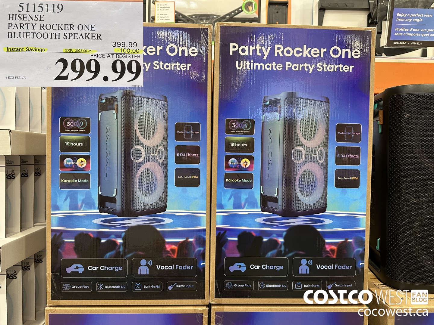 5115119 HISENSE PARTY ROCKER ONE BLUETOOTH SPEAKER ($100.00 INSTANT SAVINGS EXPIRES ON 2023-06-25) $299.99