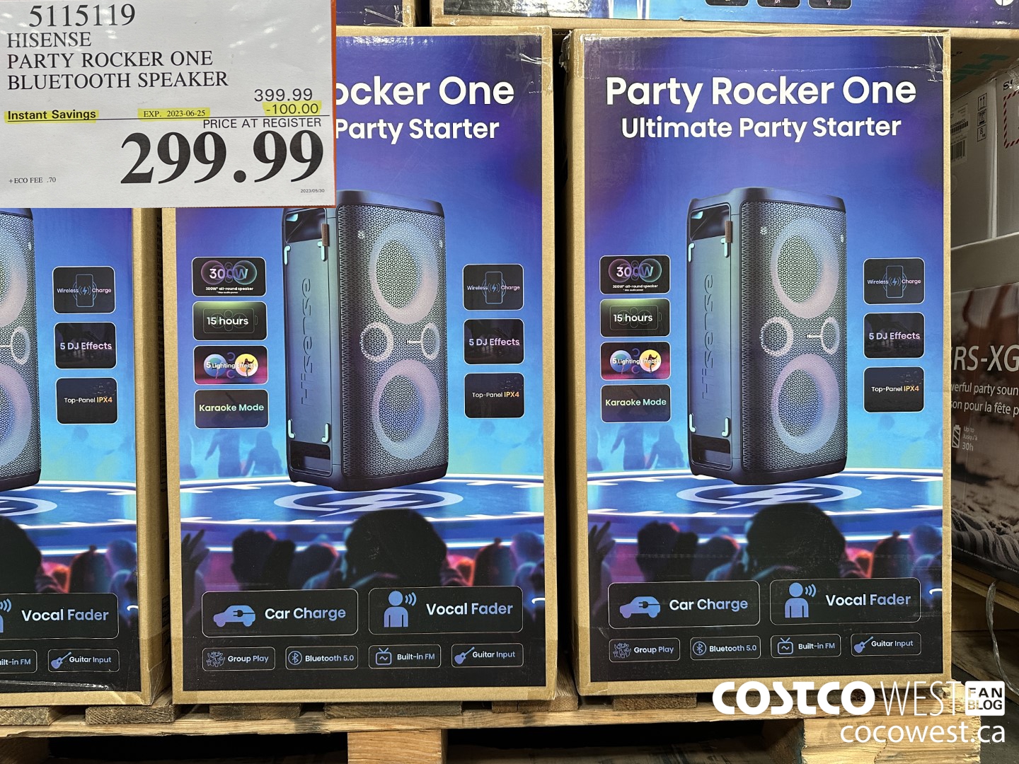 5115119 HISENSE PARTY ROCKER ONE BLUETOOTH SPEAKER ($100.00 INSTANT SAVINGS EXPIRES ON 2023-06-25) $299.99