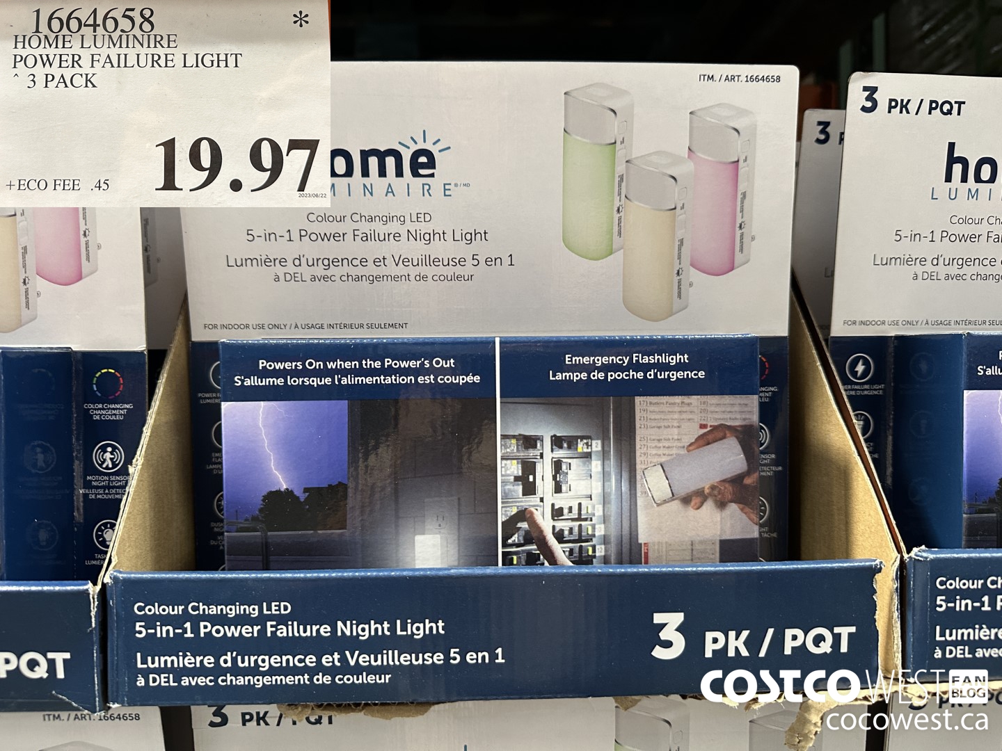 1664658 HOME LUMINIRE POWER FAILURE LIGHT 3 PACK $19.97