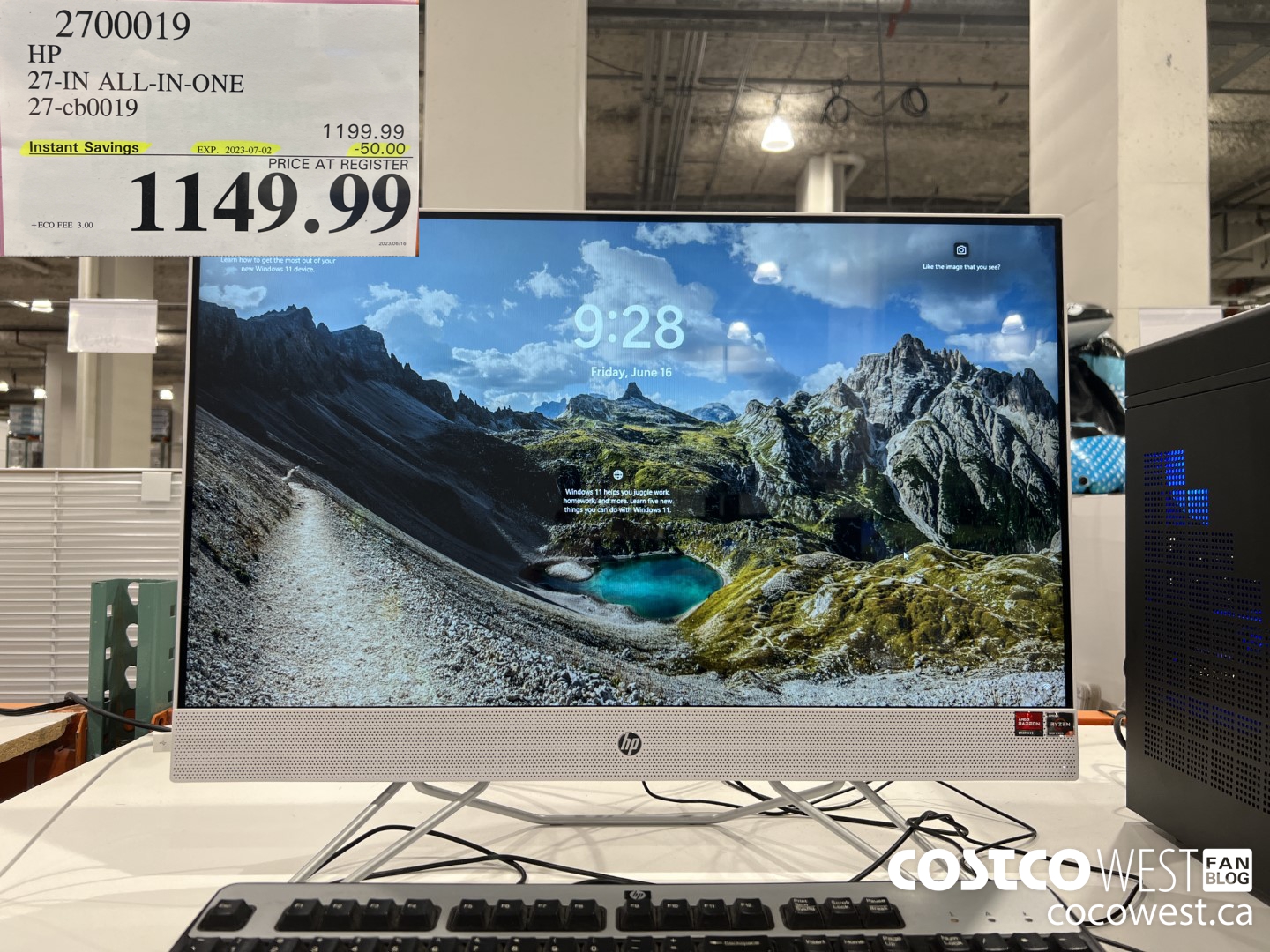 2700019 HP 27-IN ALL-IN-ONE 27-CB0019 ($50.00 INSTANT SAVINGS EXPIRES ON 2023-07-02) $1149.99