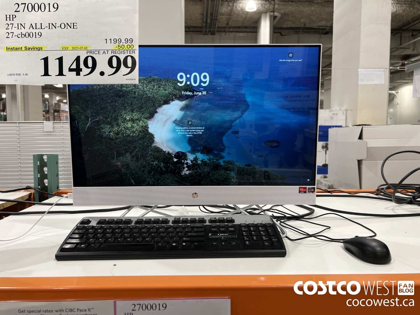 2700019 HP 27-IN ALL-IN-ONE 27-CB0019 ($50.00 INSTANT SAVINGS EXPIRES ON 2023-07-02) $1149.99