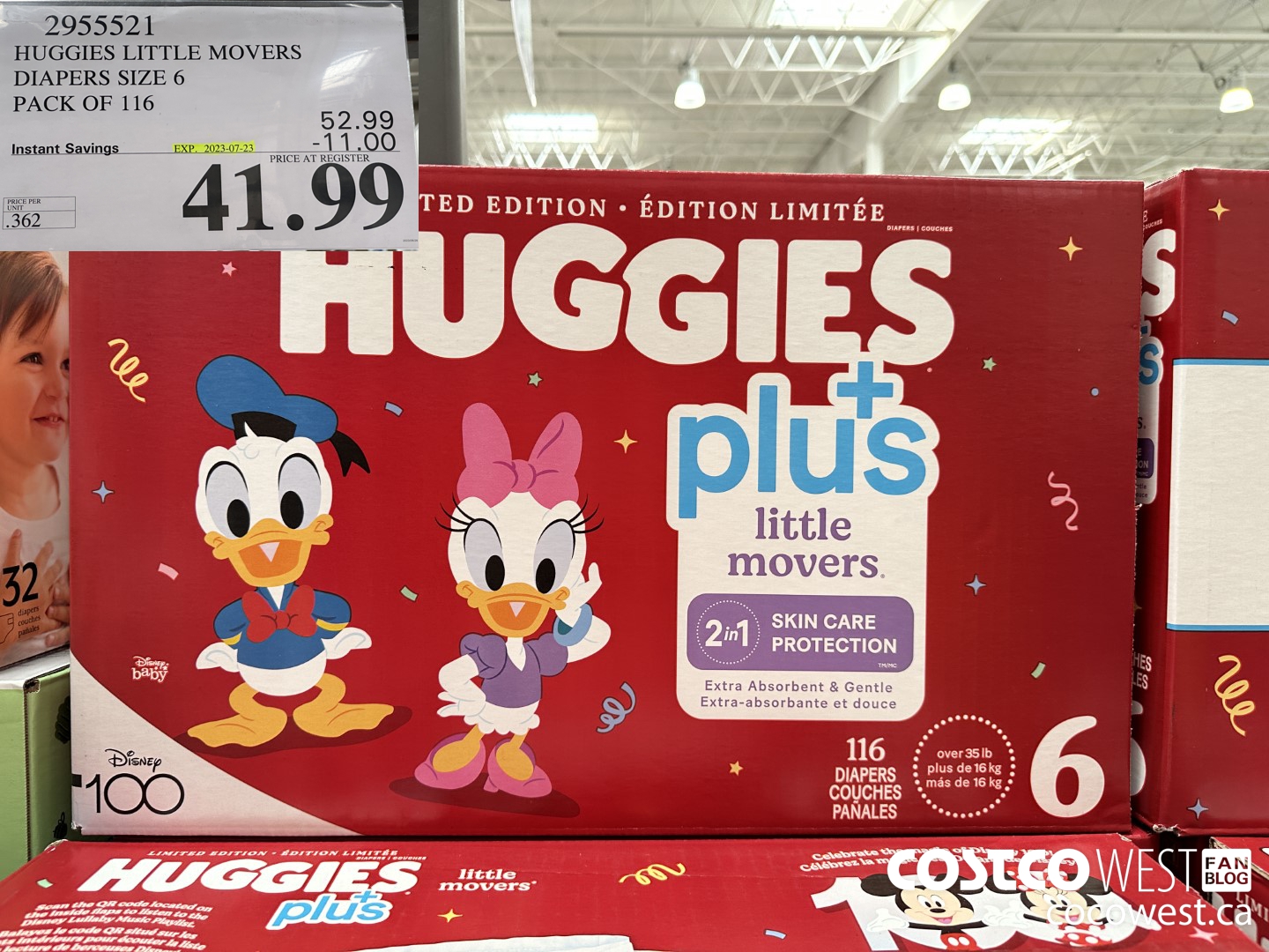 2955521 HUGGIES LITTLE MOVERS DIAPERS SIZE 6 PACK OF 116 ($11.00 INSTANT SAVINGS EXPIRES ON 2023-07-23) $41.99