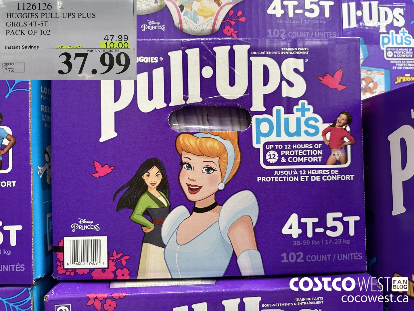 1126126 HUGGIES PULL-UPS BOYS OR GIRLS 4T-5T PACK OF 102 ($10.00 INSTANT SAVINGS EXPIRES ON 2023-07-23) $37.99