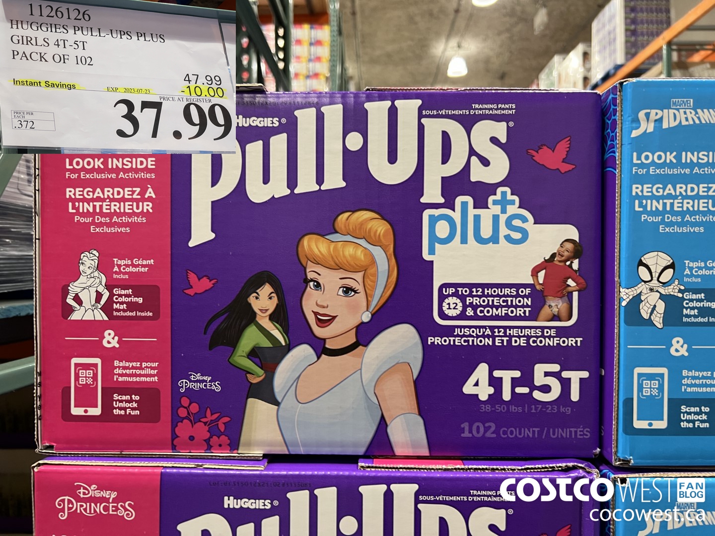 1126126 HUGGIES PULL-UPS BOYS OR GIRLS 4T-5T PACK OF 102 ($10.00 INSTANT SAVINGS EXPIRES ON 2023-07-23) $37.99