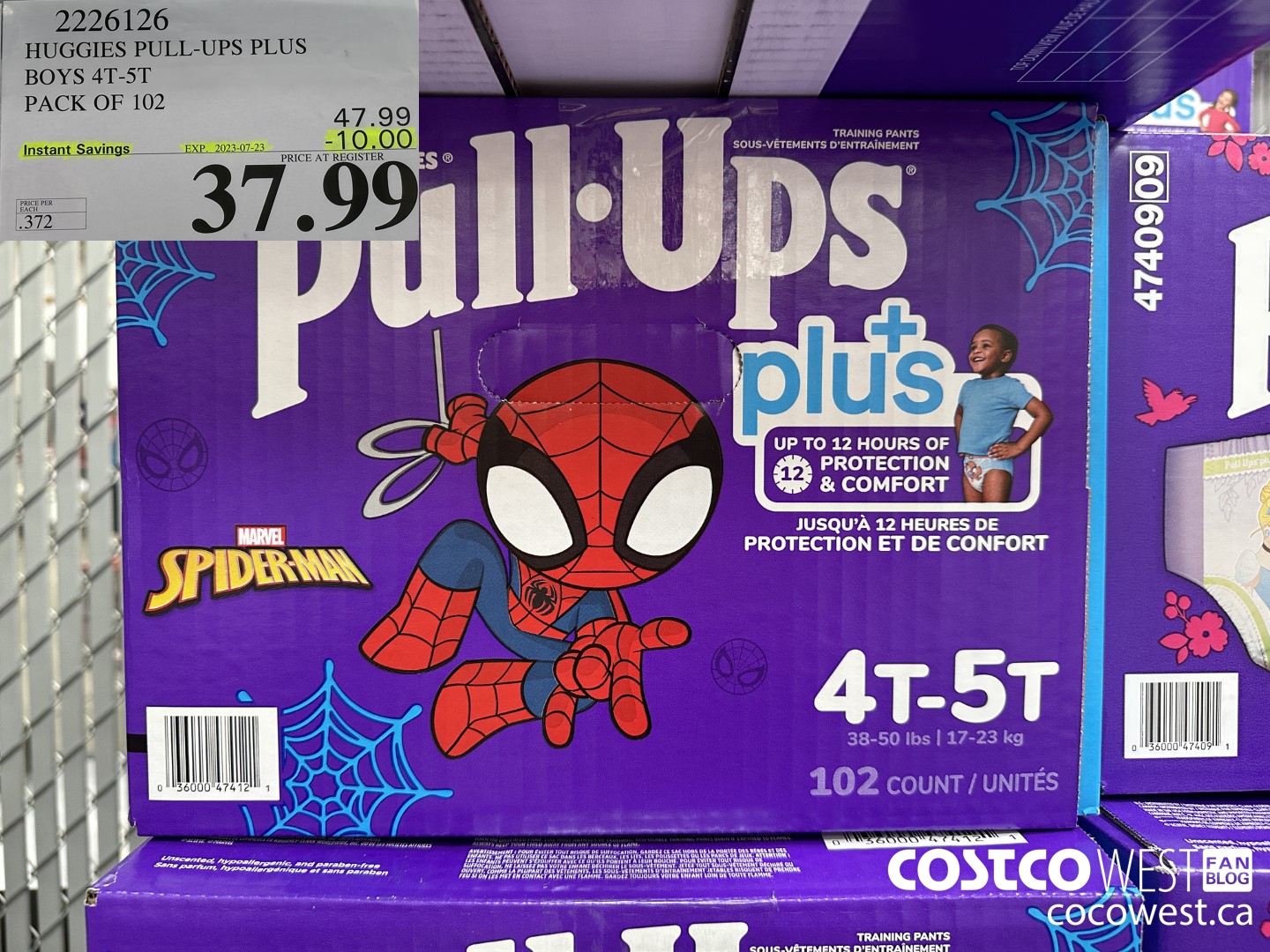 2226126 HUGGIES PULL-UPS PLUS BOYS 4T-5T PACK OF 102 ($10.00 INSTANT SAVINGS EXPIRES ON 2023-07-23) $37.99