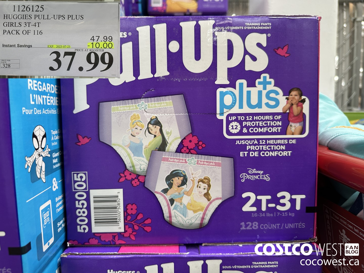 1126125 HUGGIES PULL-UPS PLUS GIRLS 3T-4T PACK OF 116 ($10.00 INSTANT SAVINGS EXPIRES ON 2023-07-23) $37.99