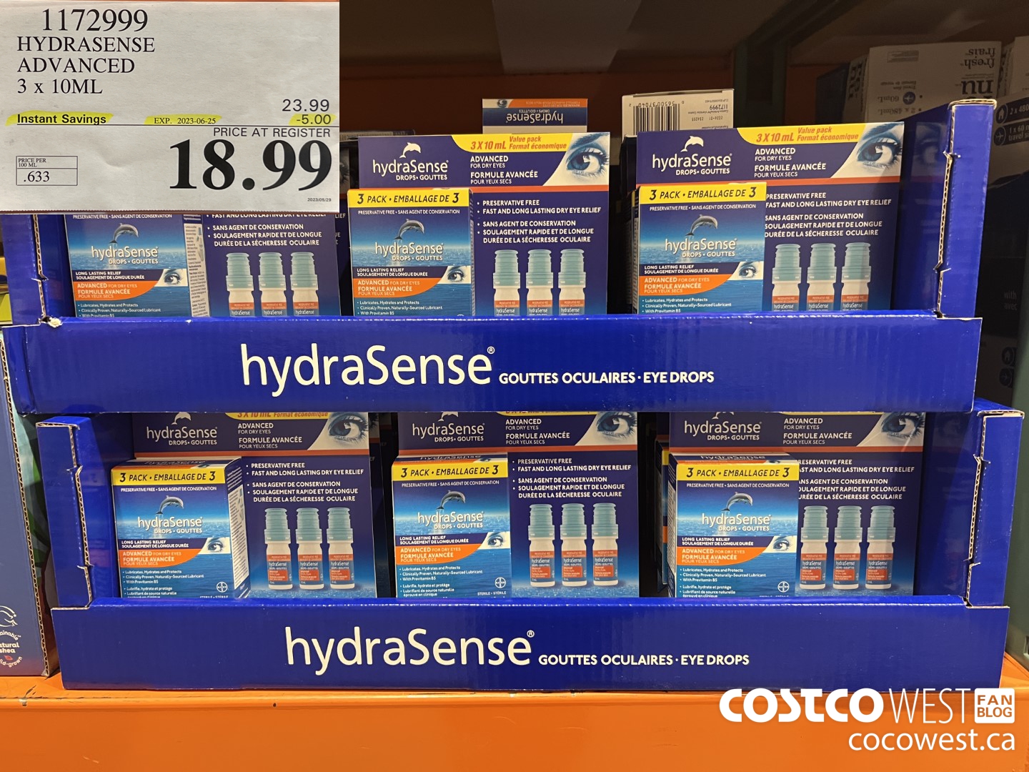 1172999 HYDRASENSE ADVANCED 3 x 10ML ($5.00 INSTANT SAVINGS EXPIRES ON 2023-06-25) $18.99