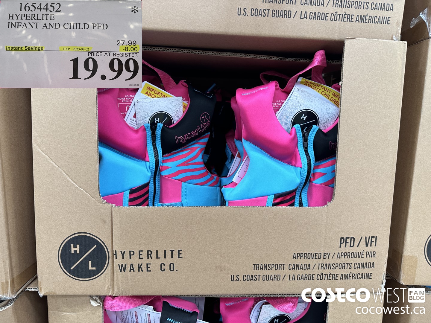 1654452 HYPERLITE INFANT AND CHILD PFD ($8.00 INSTANT SAVINGS EXPIRES ON 2023-07-02) $19.99