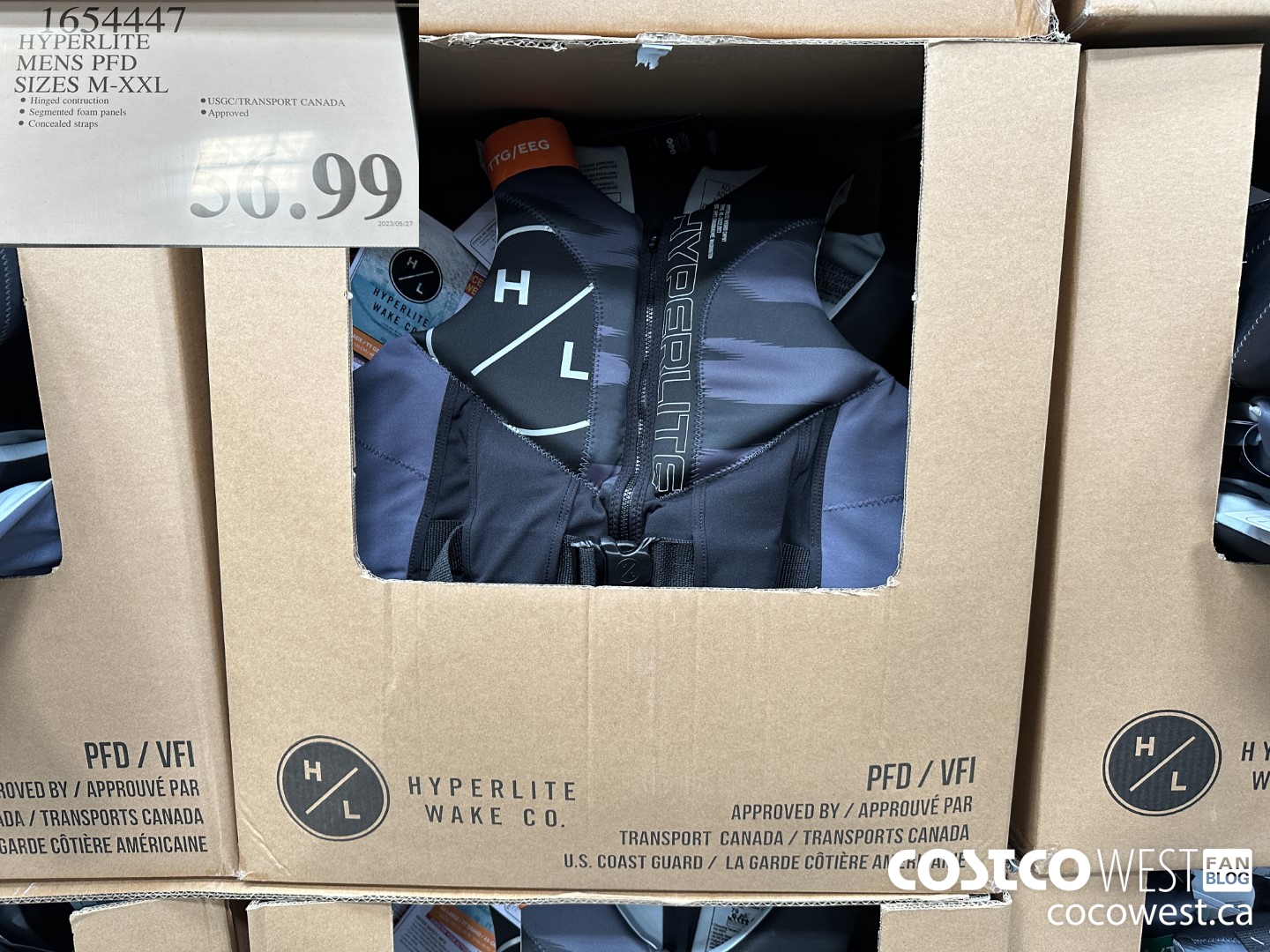 1654447 HYPERLITE MENS PFD SIZES M-XXL $56.99