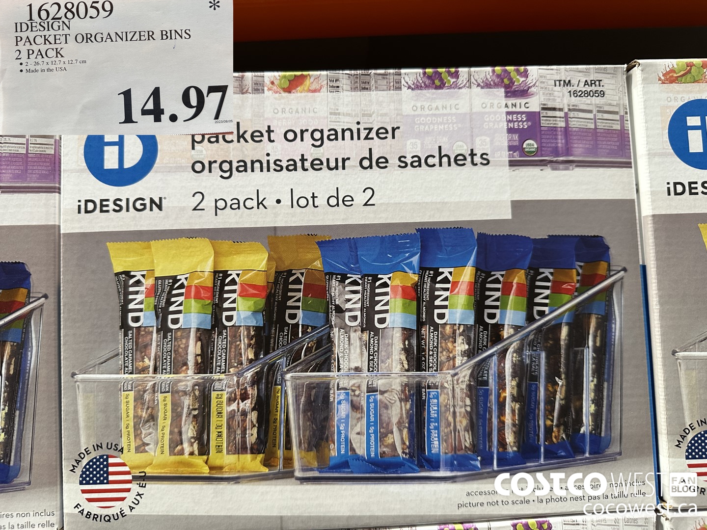 1628059 IDESIGN PACKET ORGANIZER BINS 2 PACK $14.97