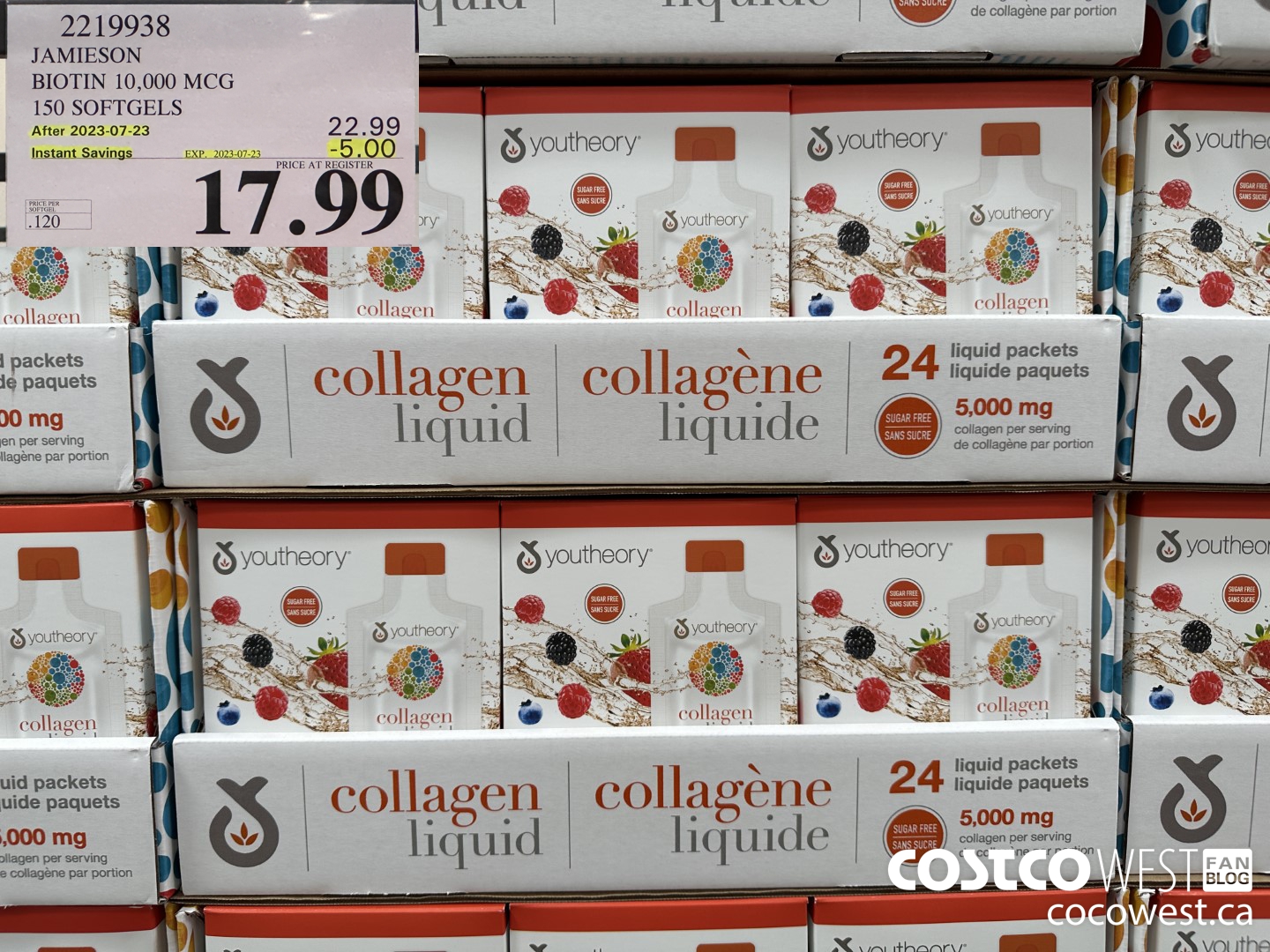 2219938 JAMIESON BIOTIN 10,000 MCG 150 SOFTGELS ($5.00 INSTANT SAVINGS EXPIRES ON 2023-07-23) $17.99