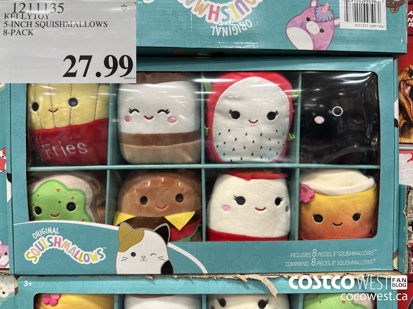 1211135 KELLYTOY 5-INCH SQUISHMALLOWS 8-PACK  $27.99