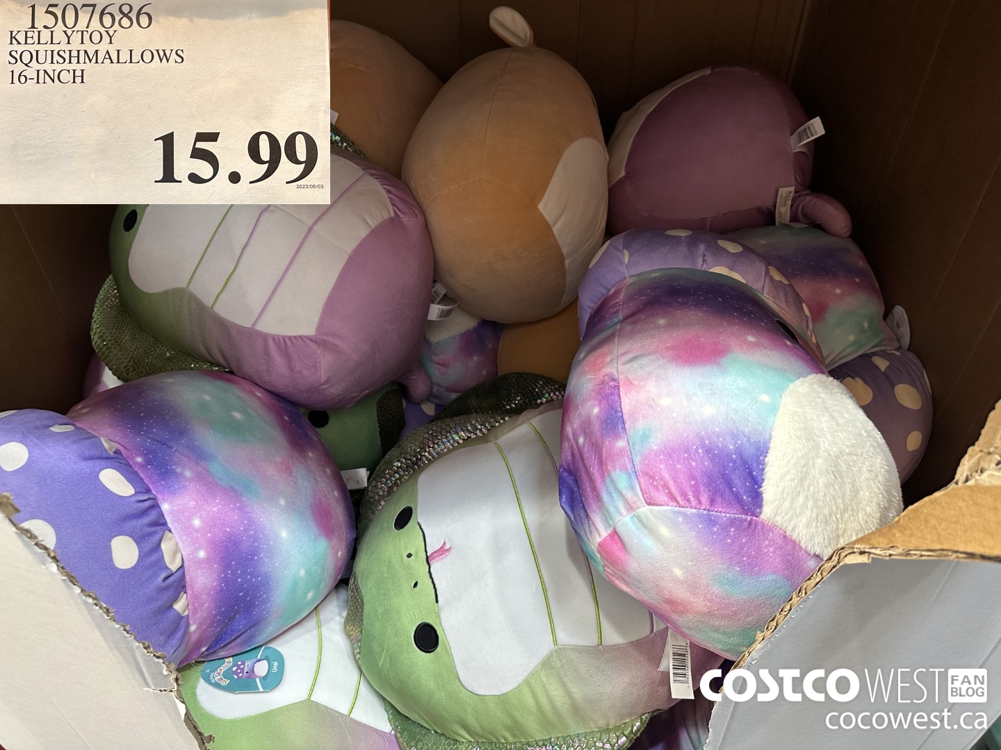 1507686 KELLYTOY SQUISHMALLOWS 16 INCH $15.99