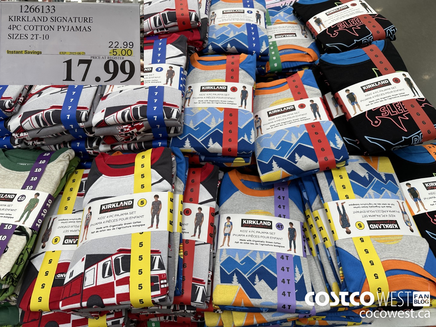 1266133 KIRKLAND SIGNATURE 4PC COTTON PYJAMAS BOYS SIZES 2T-10 ($5.00 INSTANT SAVINGS EXPIRES ON 2023-06-25) $17.99