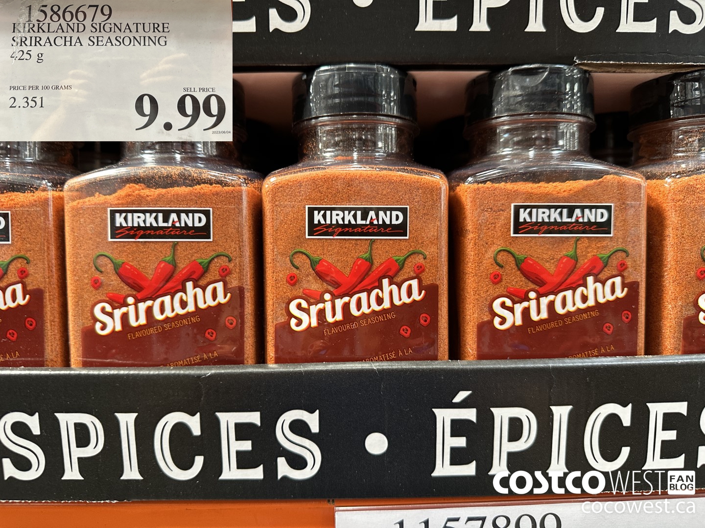 1586679 KIRKLAND SIGNATURE SIRACHA SEASONING 425G $9.99