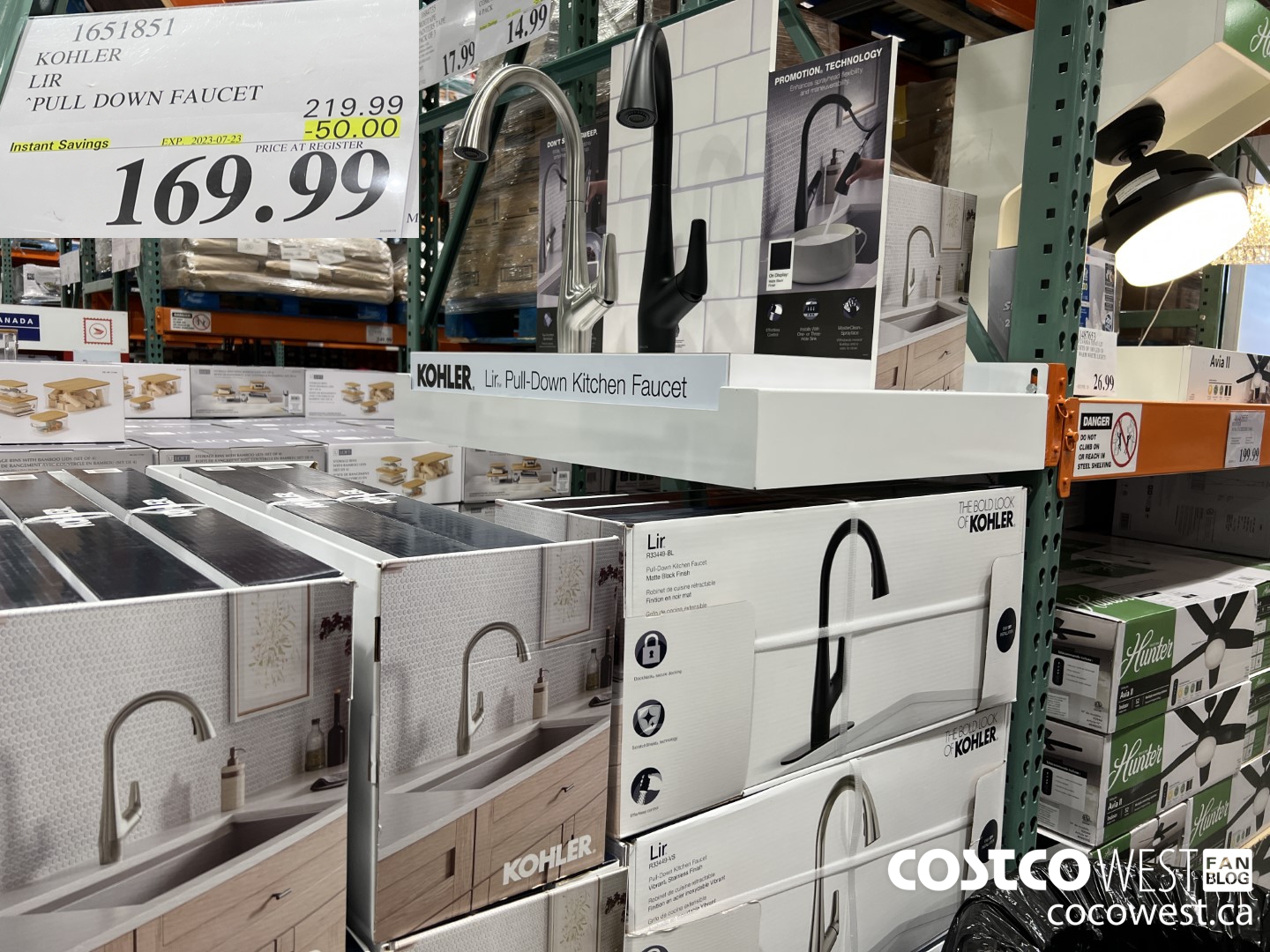 1651851 KOHLER LIR PULLDOWN KITCHEN FAUCET ($50.00 INSTANT SAVINGS EXPIRES ON 2023-07-23) $169.99