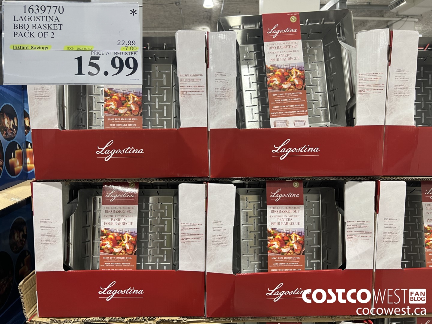 1639770 LAGOSTINA BBQ BASKET PACK OF 2 ($7.00 INSTANT SAVINGS EXPIRES ON 2023-07-02) $15.99