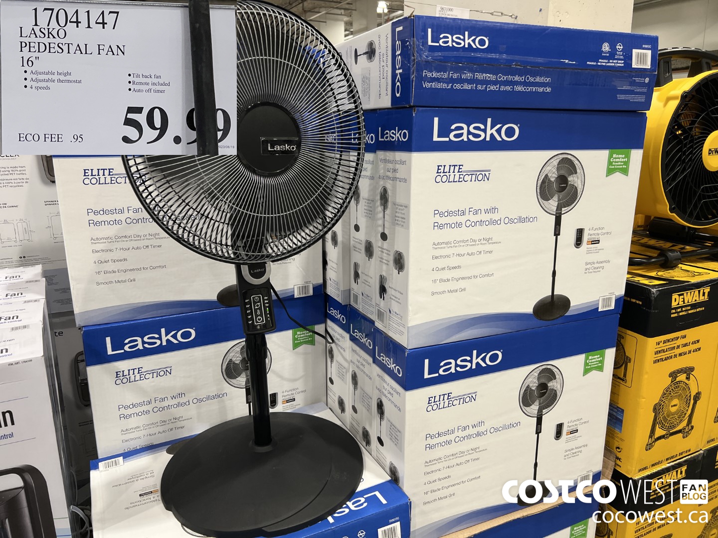 1704147 LASKO PEDESTAL FAN 16