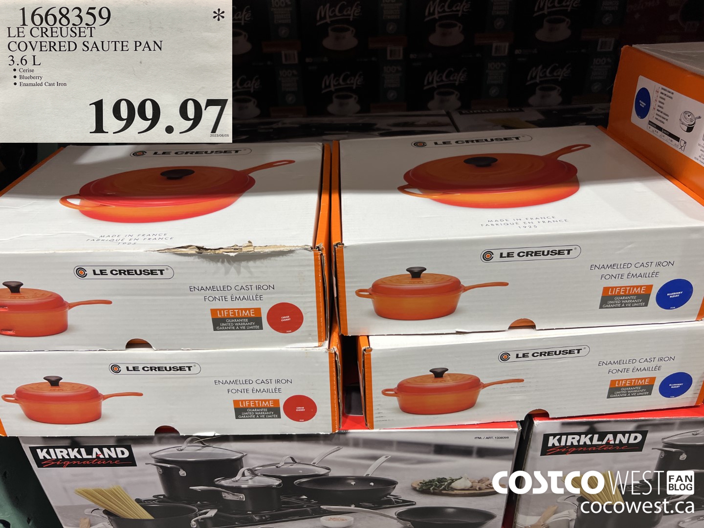 1668359 LE CREUSET COVERED SAUTE PAN 3.6L $199.97