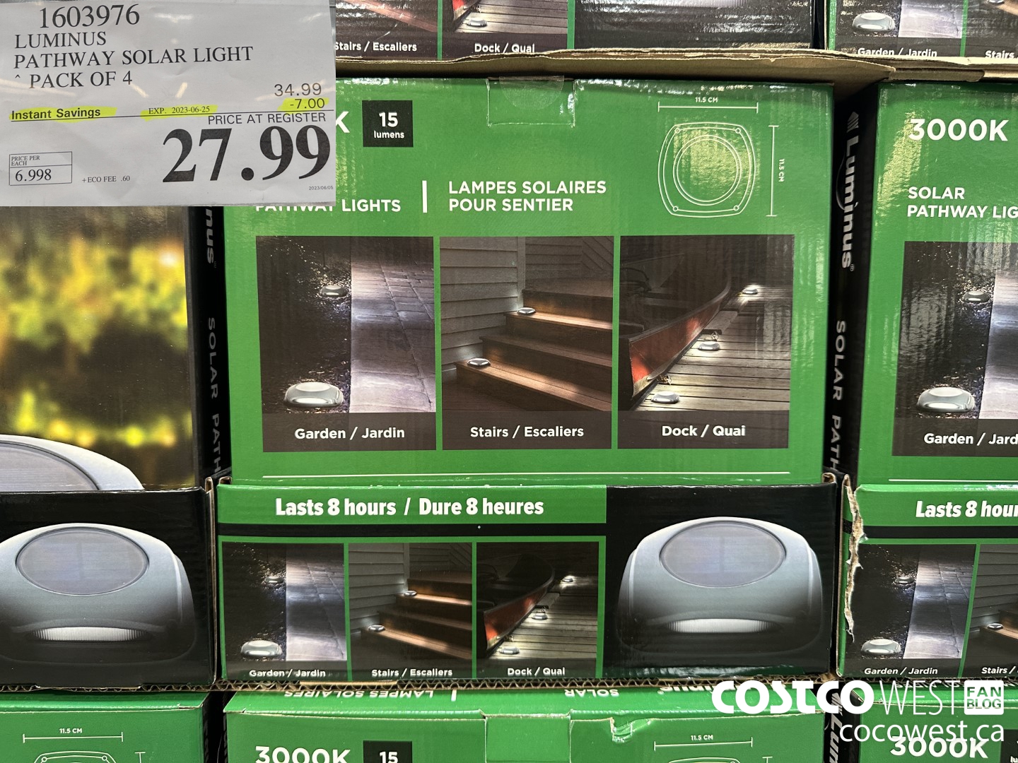 1603976 LUMINUS PATHWAY SOLAR LIGHT PACK OF 4 ($7.00 INSTANT SAVINGS EXPIRES ON 2023-06-25) $27.99