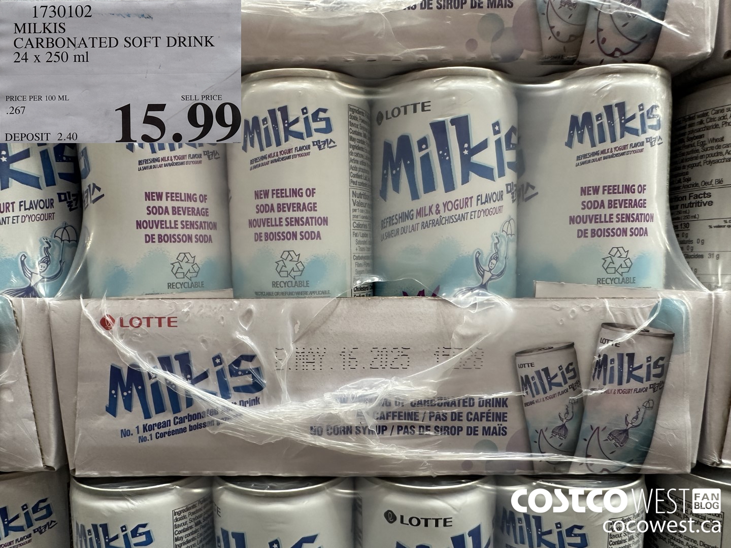 1730102 MILKIS CARBONATED SOFT DRINK 24 X 250 ML $15.99