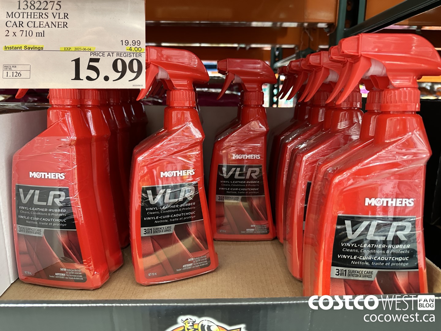 1382275 MOTHERS VLR CAR CLEANER 2 X 710 ML 14 99 - Costco East Fan Blog