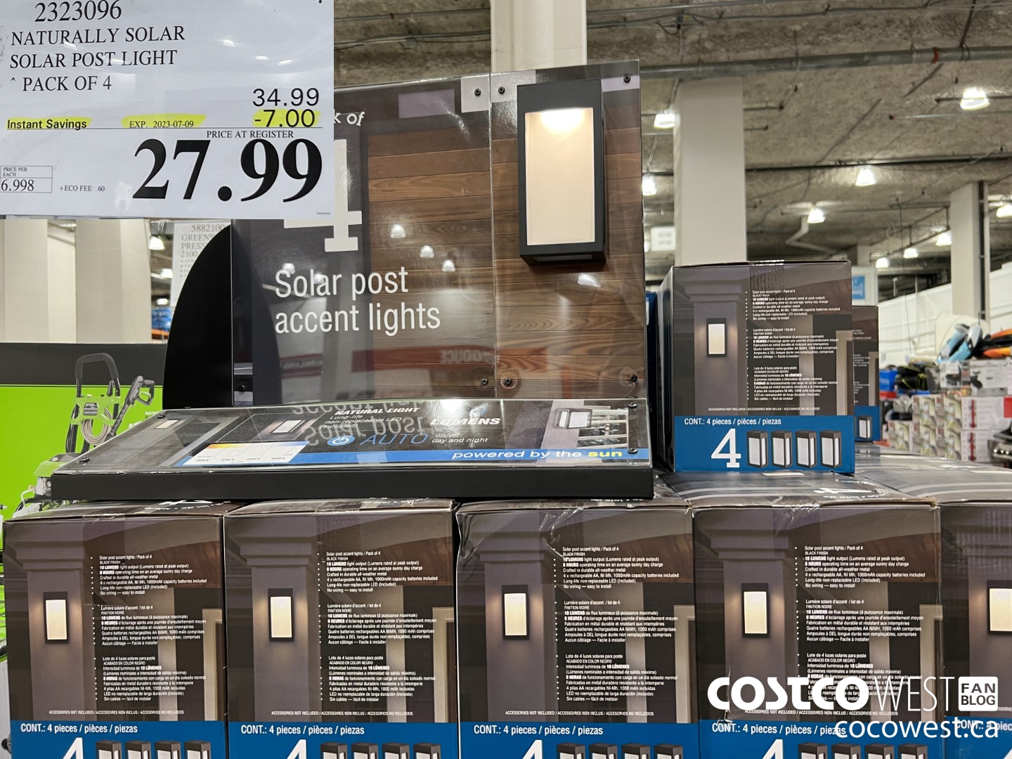 2323096 NATURALLY SOLAR SOLAR POST LIGHT PACK OF 4 ($7.00 INSTANT SAVINGS EXPIRES ON 2023-07-09) $27.99