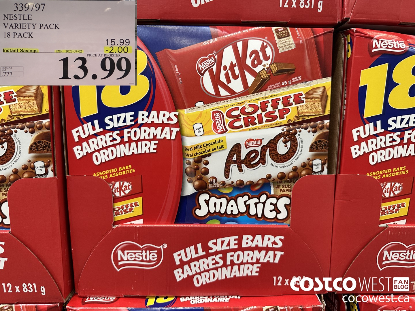 339797 NESTLE VARIETY PACK PACK OF 18 ($2.00 INSTANT SAVINGS EXPIRES ON 2023-07-02) $13.99