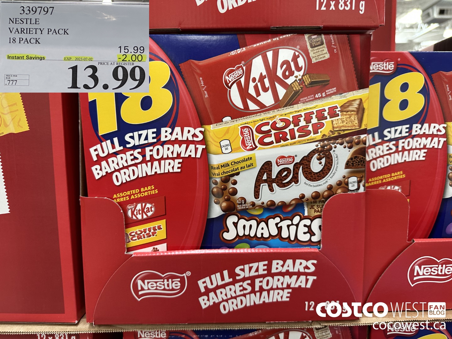 339797 NESTLE VARIETY PACK PACK OF 18 ($2.00 INSTANT SAVINGS EXPIRES ON 2023-07-02) $13.99