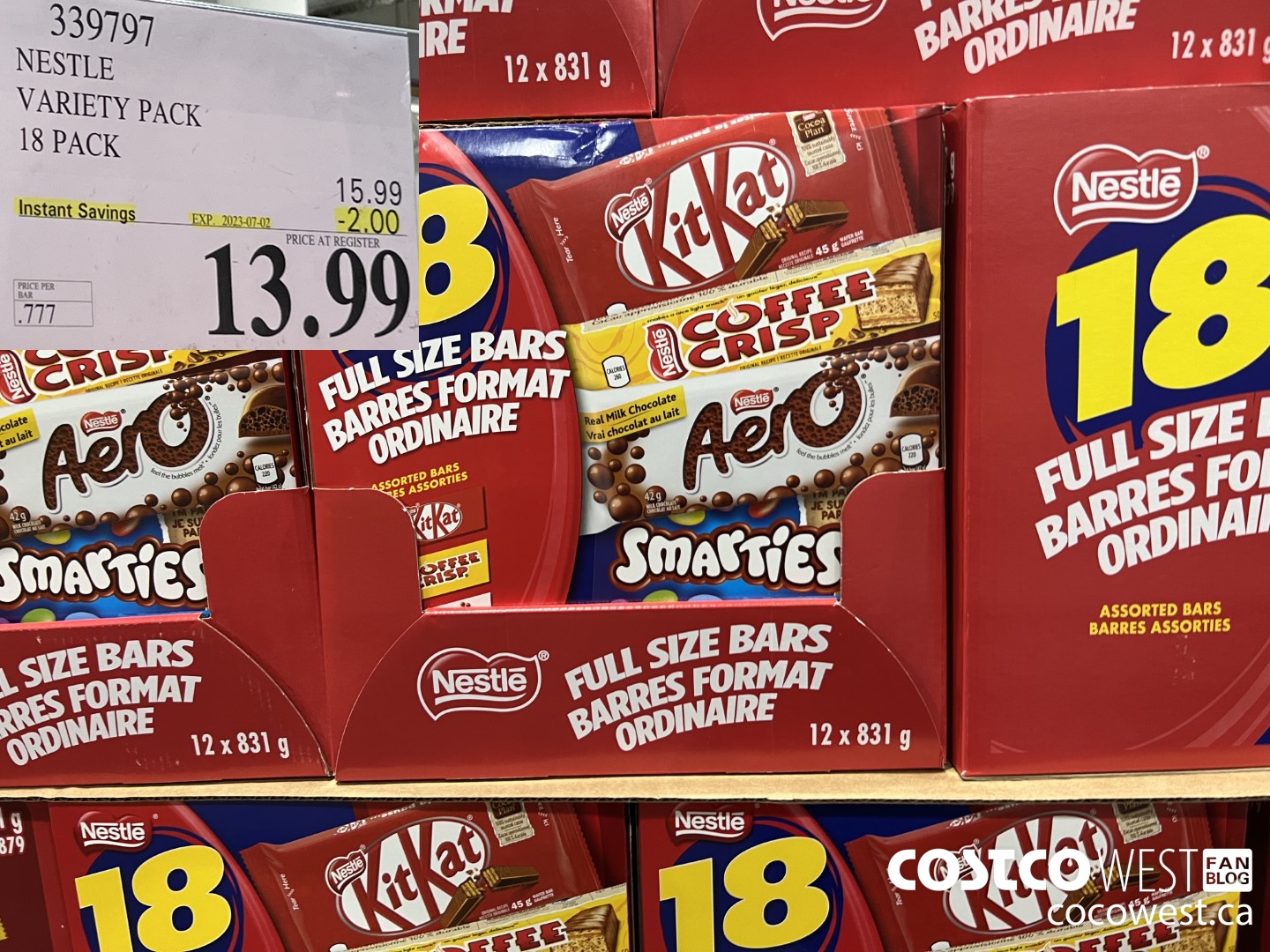 339797 NESTLE VARIETY PACK PACK OF 18 ($2.00 INSTANT SAVINGS EXPIRES ON 2023-07-02) $13.99