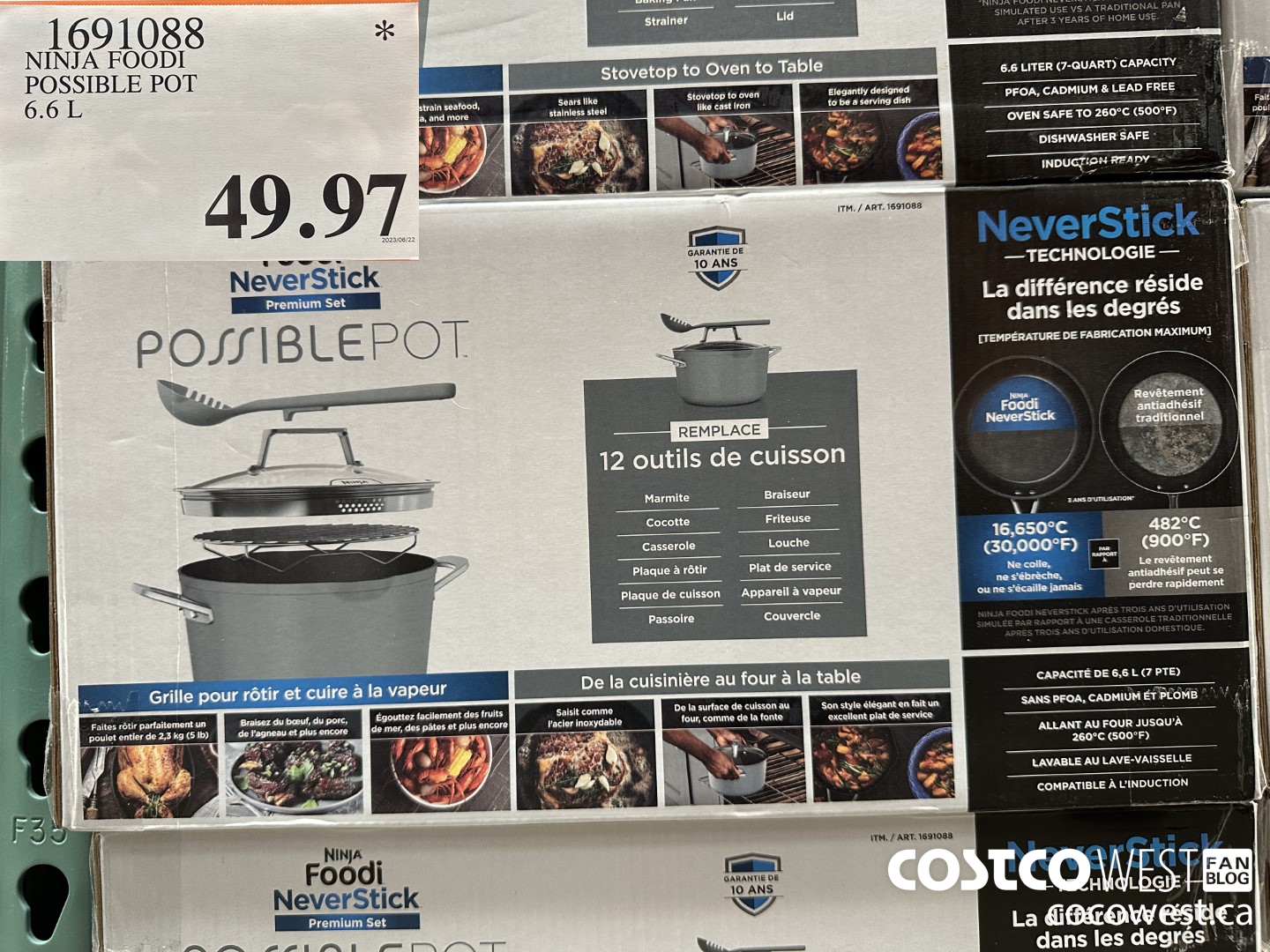 1691088 NINJA FOODI POSSIBLE POT 6.6 L $49.97