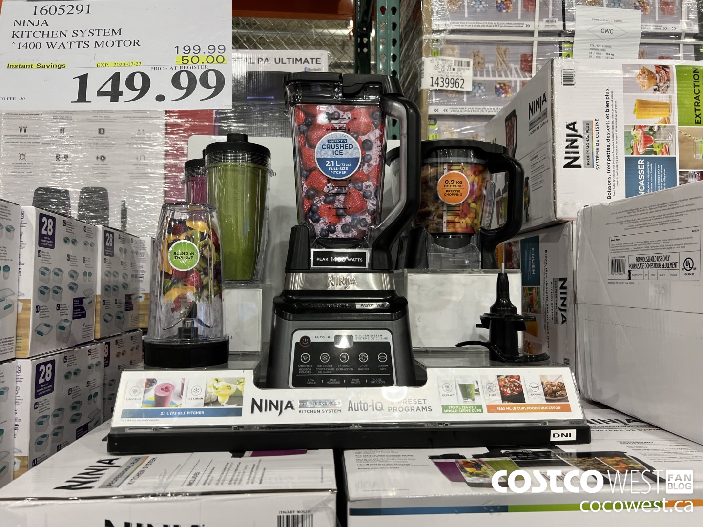 1605291 NINJA KITCHEN SYSTEM BN805CCO ($50.00 INSTANT SAVINGS EXPIRES ON 2023-07-23) $149.99