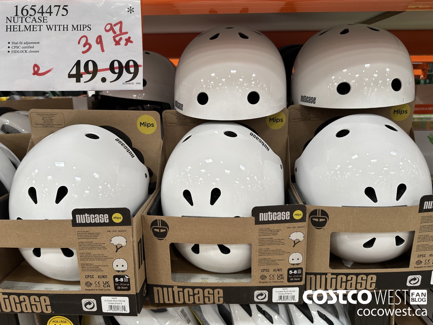 1654475 NUTCASE HELMET WITH MIPS $39.97