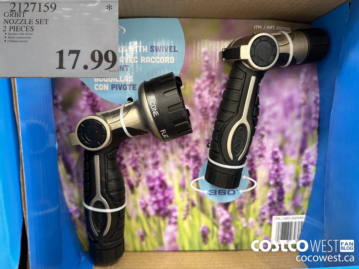 2127159 ORBIT 2PC NOZZLE SET  $17.99