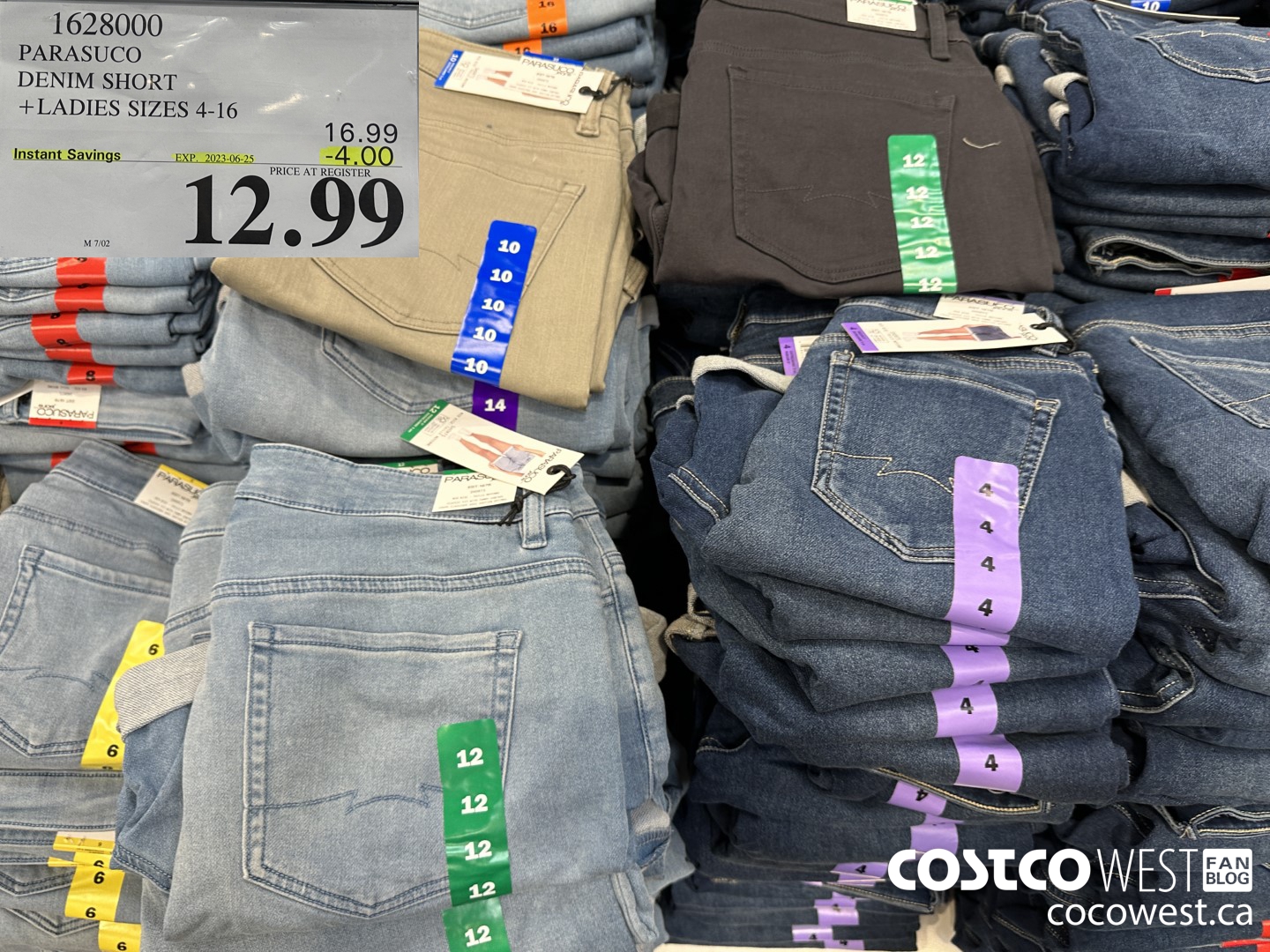 1628000 PARASUCO DENIM SHORT LADIES SIZES 4-16 ($4.00 INSTANT SAVINGS EXPIRES ON 2023-06-25) $12.99