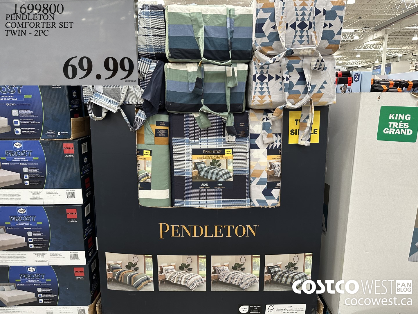 1699800 PENDLETON COMFORTER SET TWIN 2PC $69.99