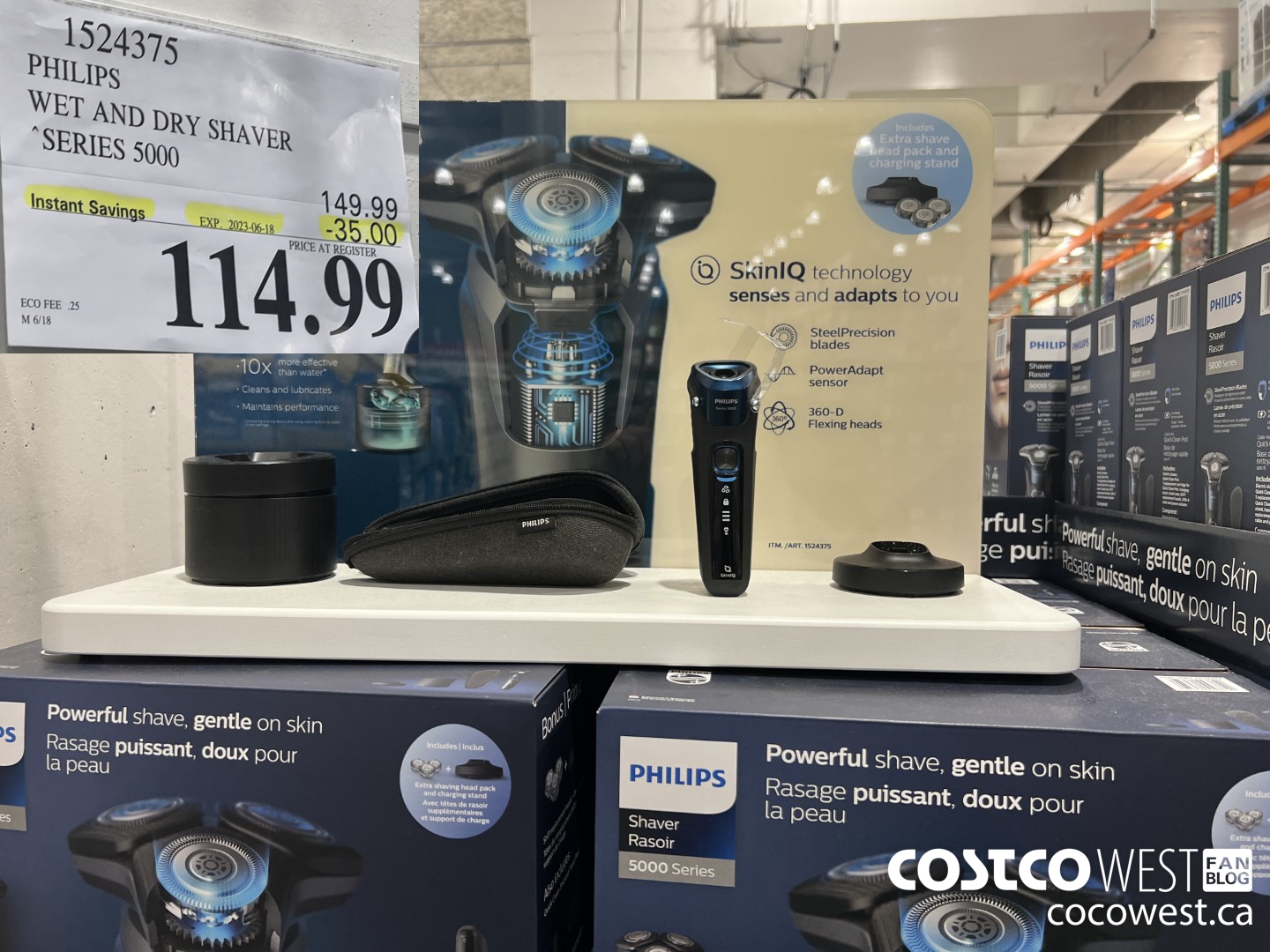 1524375 PHILIPS WET AND DRY SHAVER SERIES 5000 ($35.00 INSTANT SAVINGS EXPIRES ON 2023-06-18) $114.99