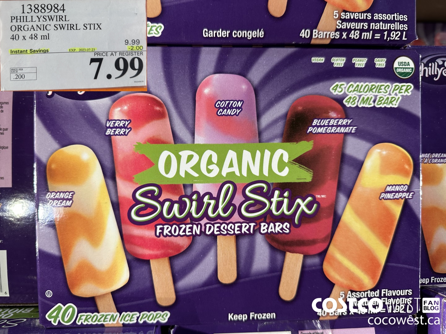 1388984 PHILLYSWIRL ORGANIC SWIRL STIX 40 x 48 ml ($2.00 INSTANT SAVINGS EXPIRES ON 2023-07-23) $7.99