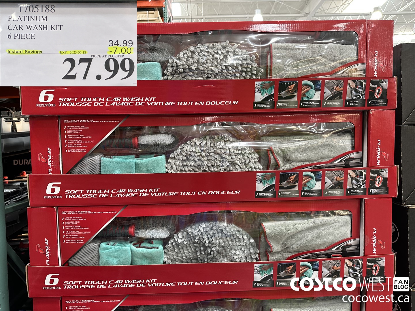 1705188 PLATINUM CAR WASH KIT 6 PIECE ($7.00 INSTANT SAVINGS EXPIRES ON 2023-06-18) $27.99