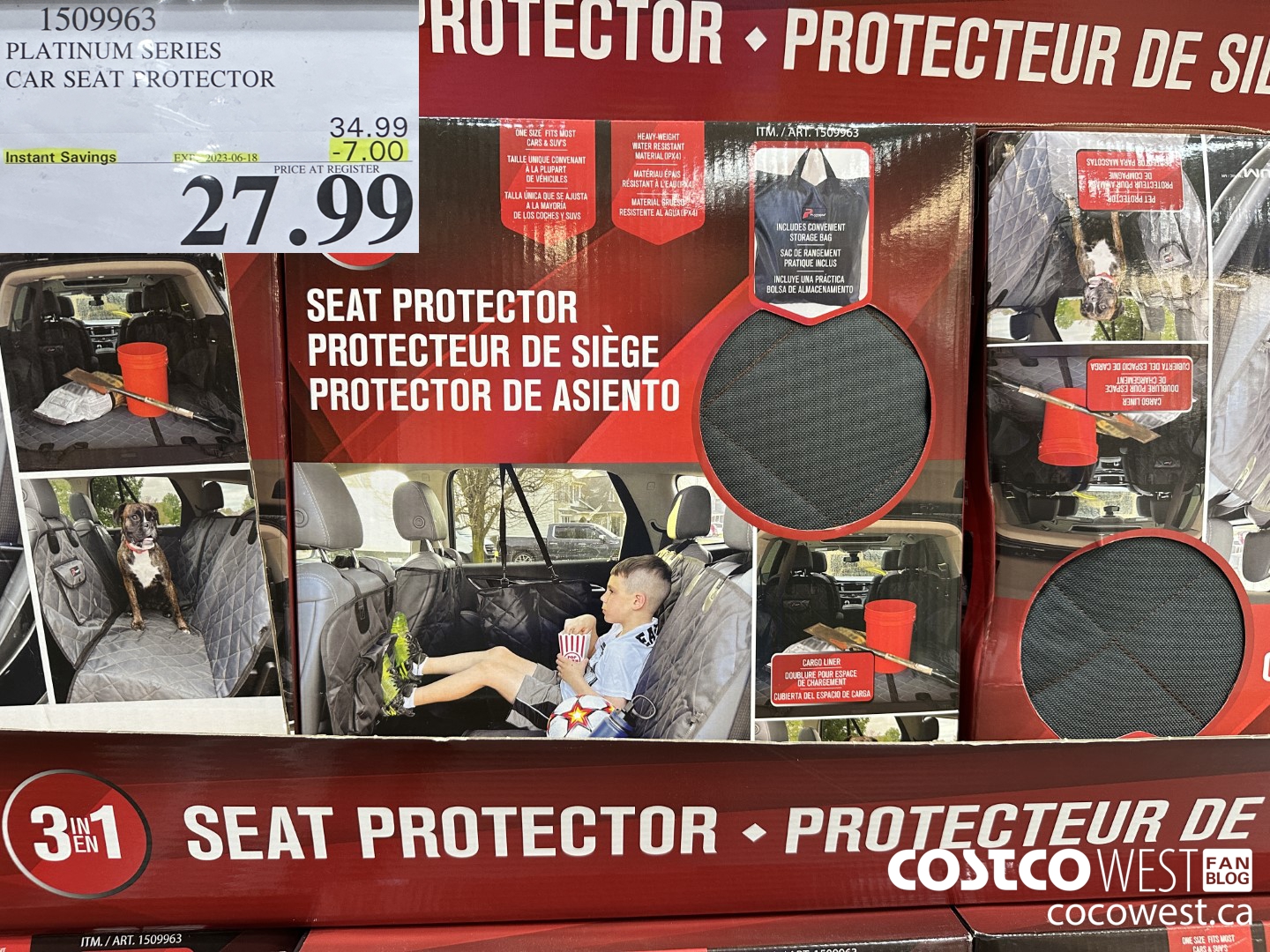 1509963 PLATINUM SERIES CAR SEAT PROTECTOR ($7.00 INSTANT SAVINGS EXPIRES ON 2023-06-18) $27.99