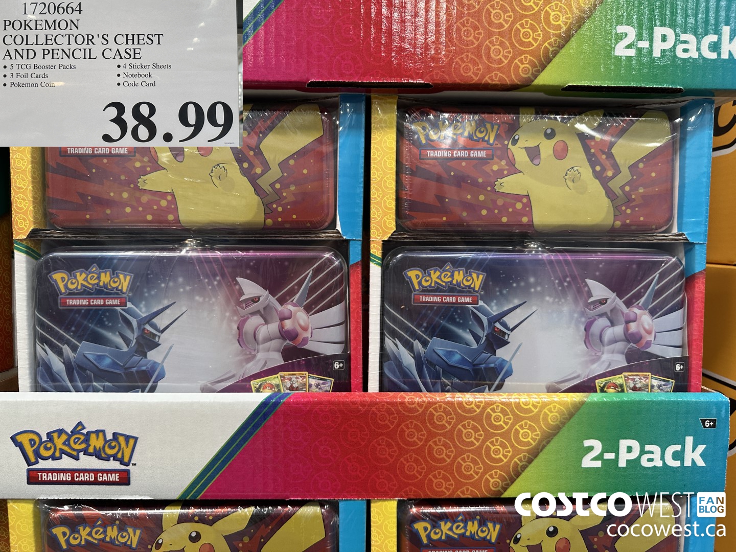 1720664 POKEMON COLLECTOR'S CHEST AND PENCIL CASE $38.99