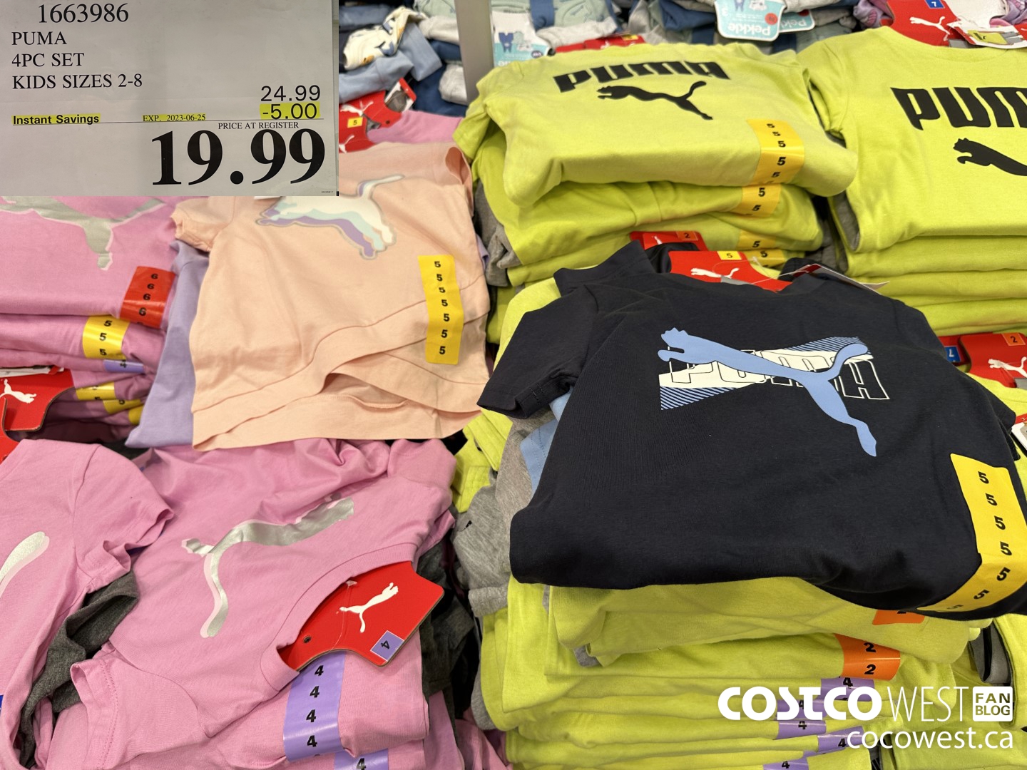 1663986 PUMA 4PC SET KIDS SIZES 2-8 ($5.00 INSTANT SAVINGS EXPIRES ON 2023-06-25) $19.99