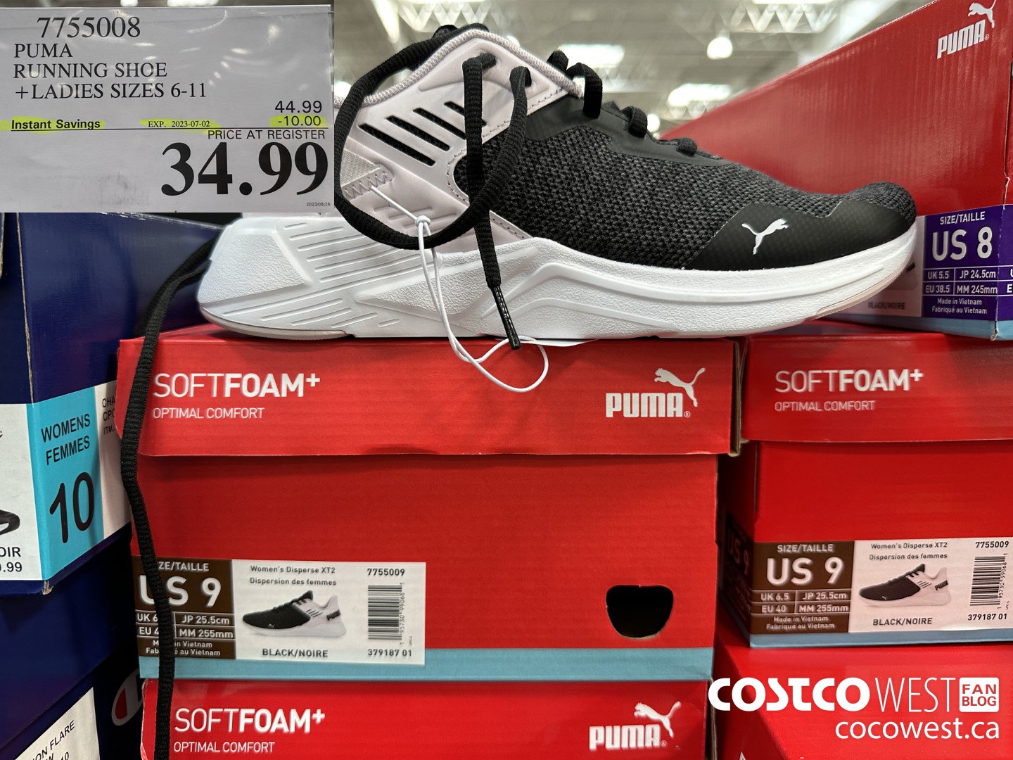 7755008 PUMA RUNNING SHOE LADIES SIZES 6-11 ($10.00 INSTANT SAVINGS EXPIRES ON 2023-07-02) $34.99