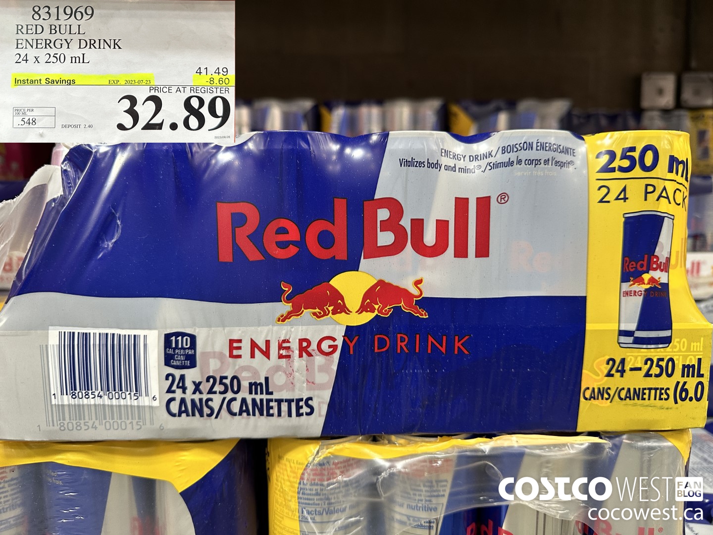 831969 RED BULL ENERGY DRINK ($8.60 INSTANT SAVINGS EXPIRES ON 2023-07-23) $32.89